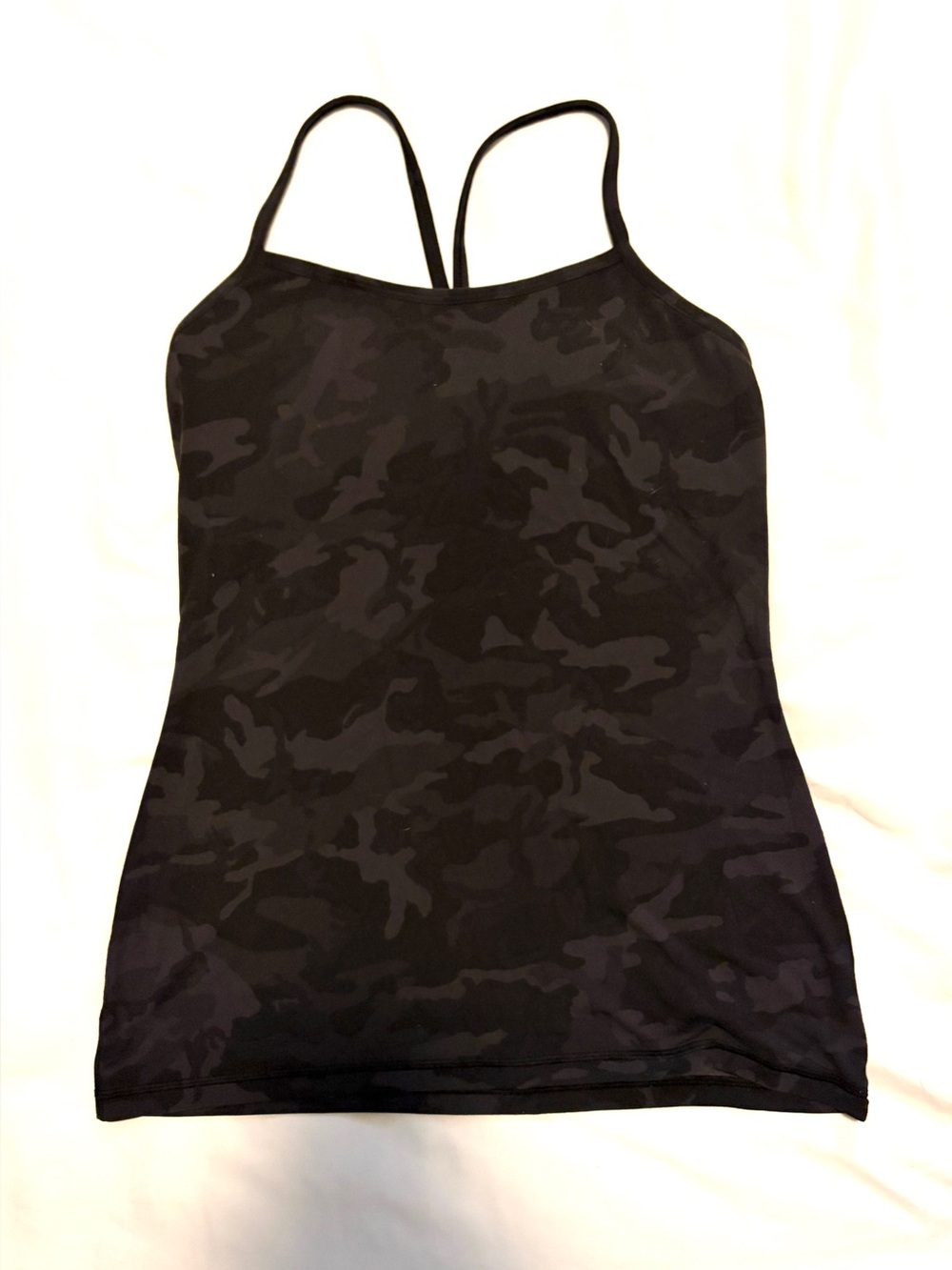 lululemon athletica Black Camo racer back Tank